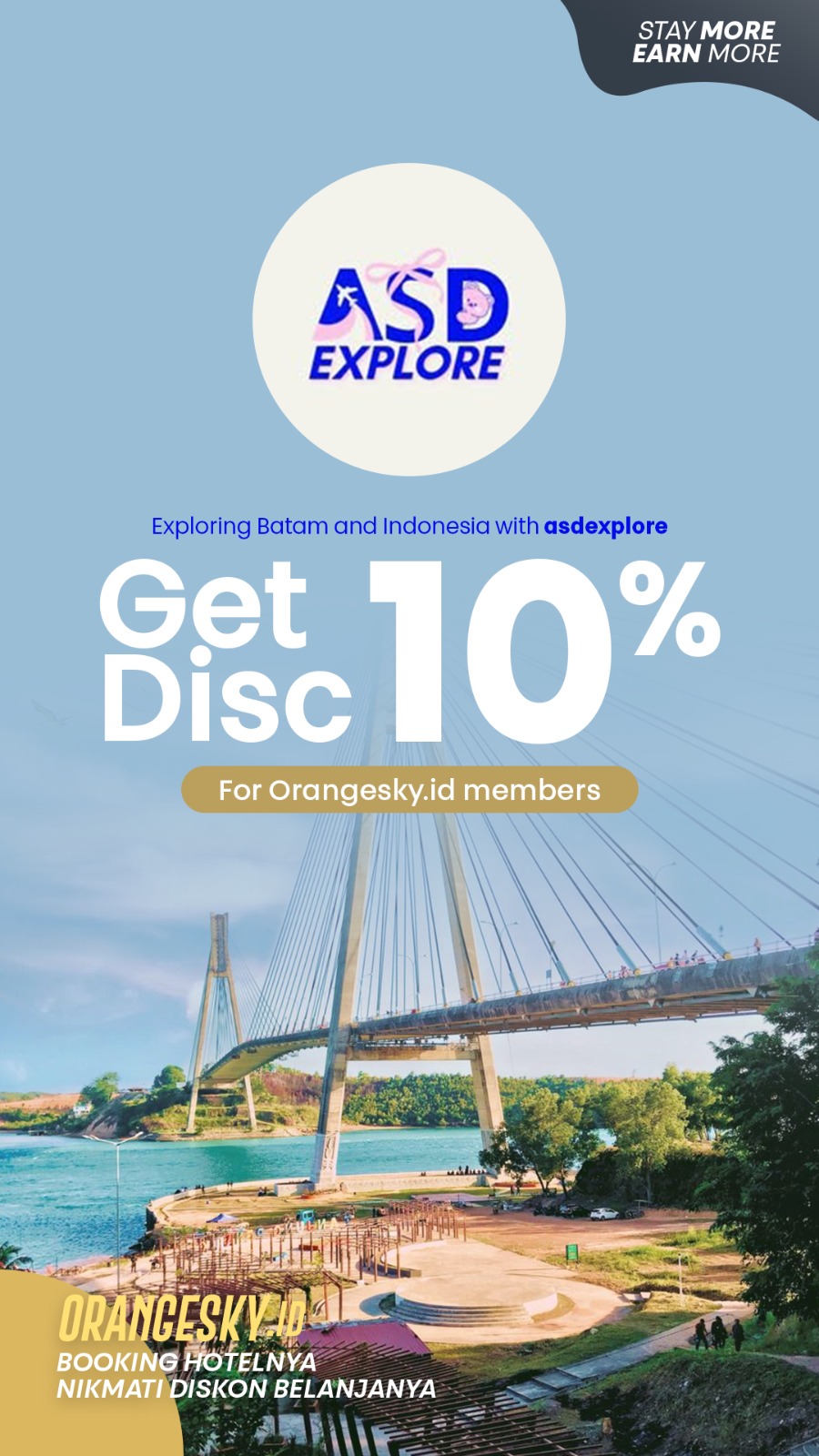 GET 10% DISCOUNT FOR ORANGESKY.ID MEMBER!